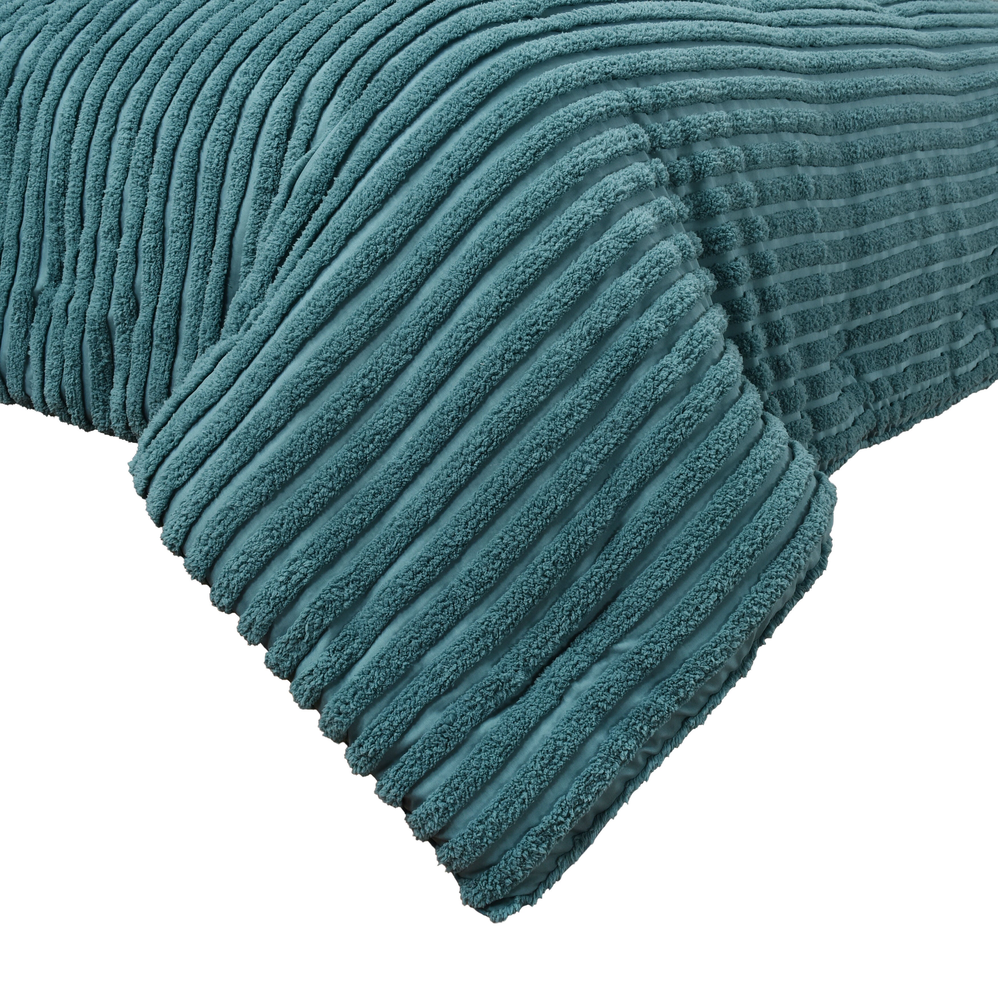DARBY FULL/QUEEN 3PC. COMFORTER SET, TEAL, alternate image number 4