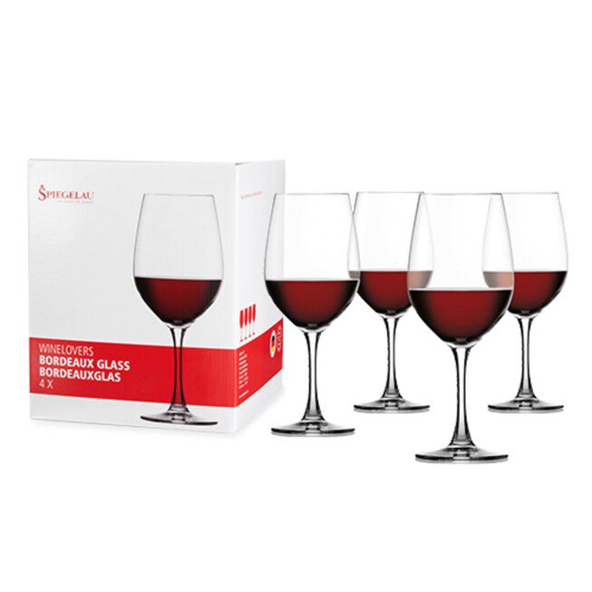 Wine Lovers 20.5 Oz Bordeaux Glass (Set Of 4), CLEAR, hi-res image number 0
