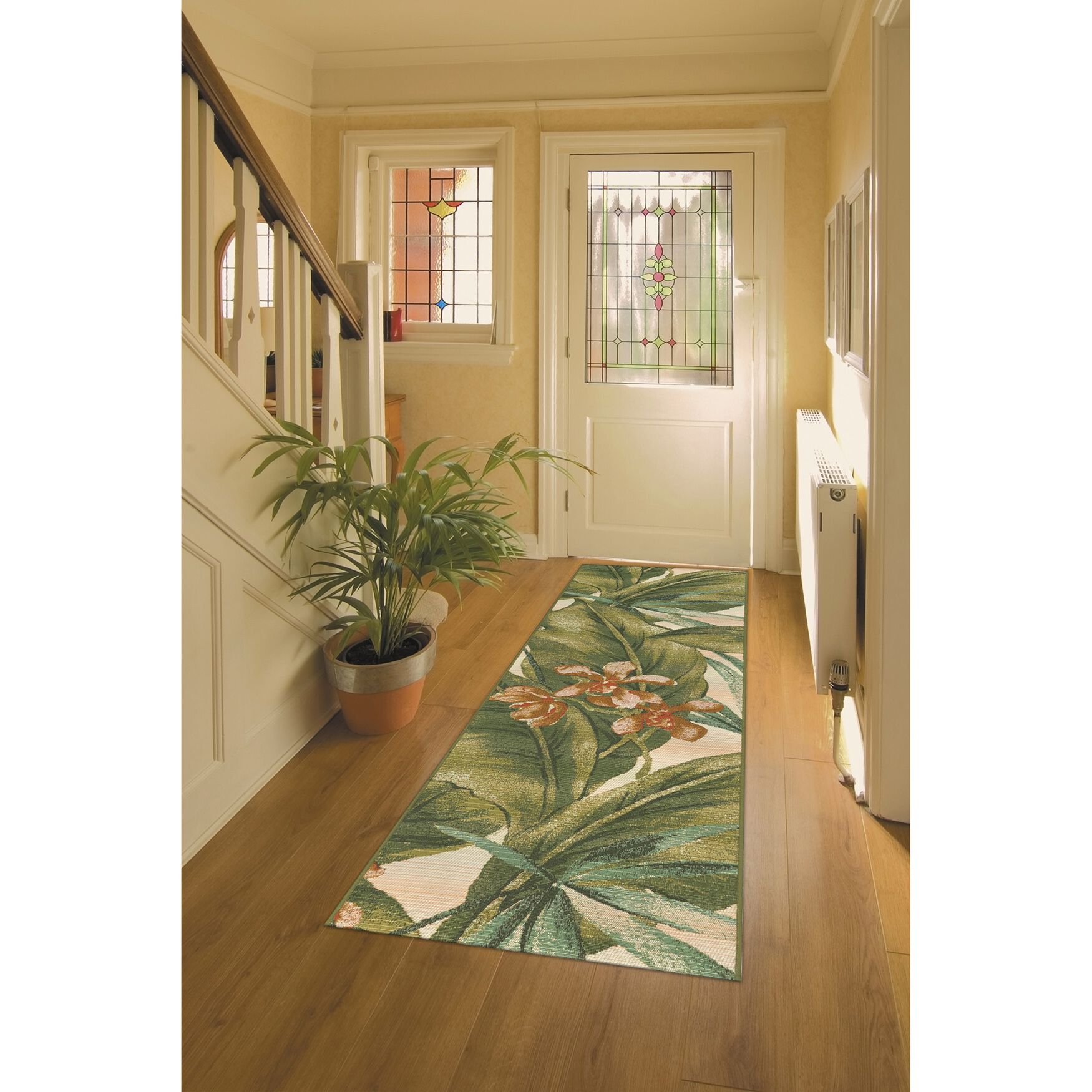 Liora Manne Marina Tropical Leaf Indoor/Outdoor Rug 23 inchesX7 feet 6 inches, , alternate image number 8