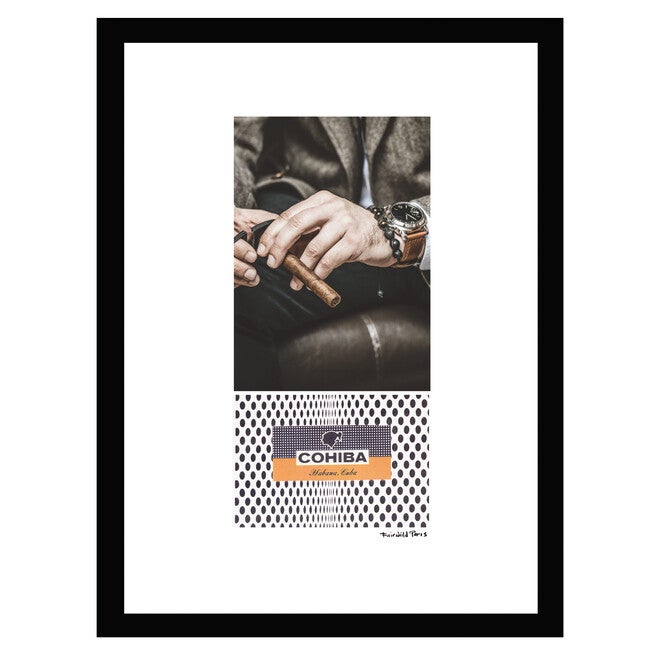 Cohiba Man With Watch - Brown / Black - 14x18 Framed Print, BROWN BLACK, hi-res image number 0