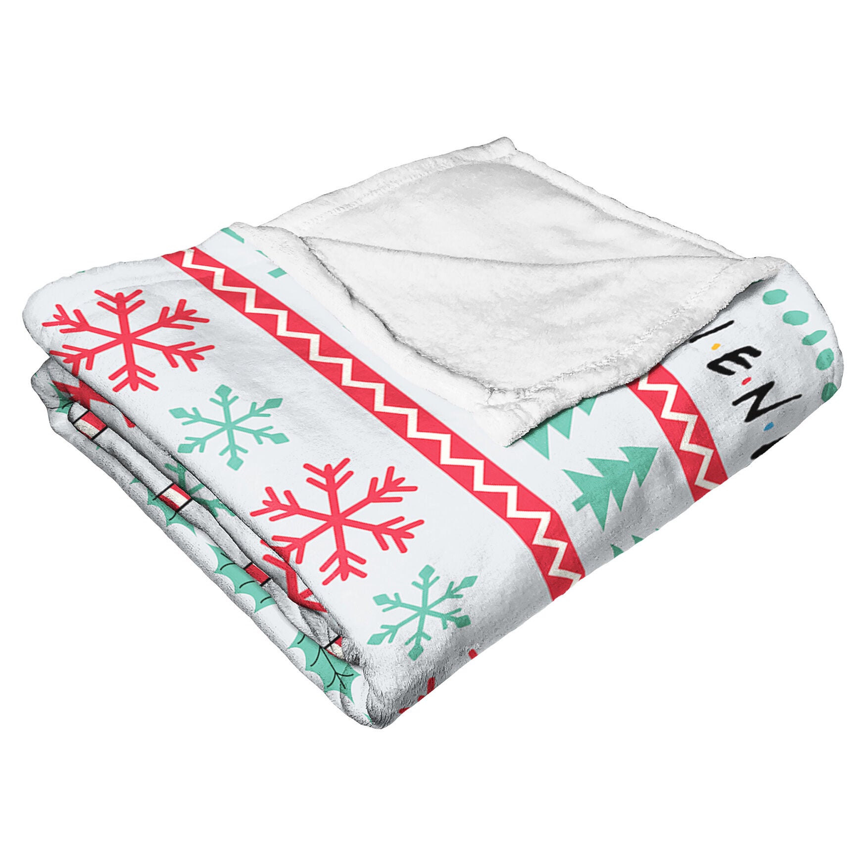 Wb Friends Candy Cane Coffee Silk Touch Throw Blanket, , alternate image number 4