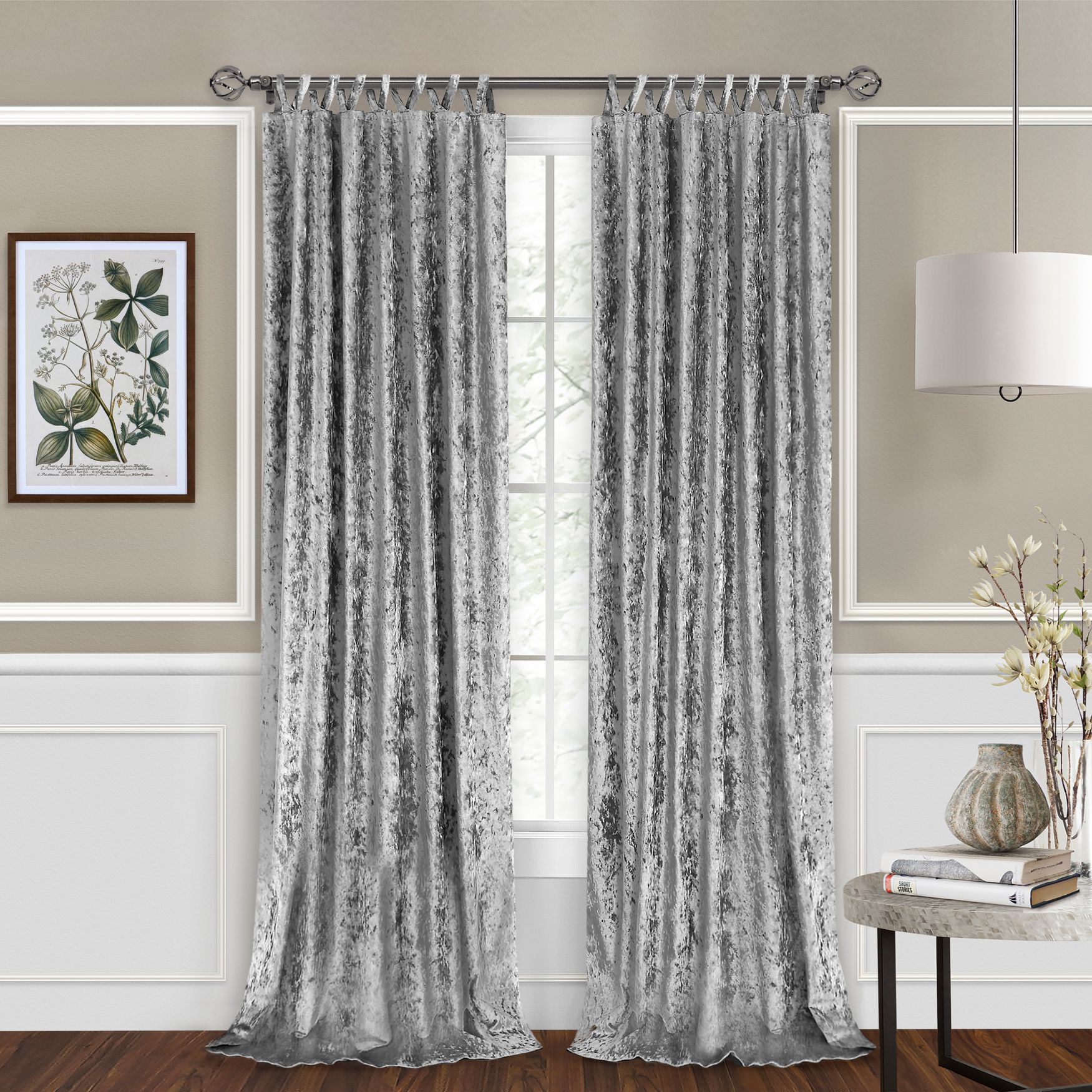 Harper Criss-Cross Window Curtain Panel - 50x63, , alternate image number 3