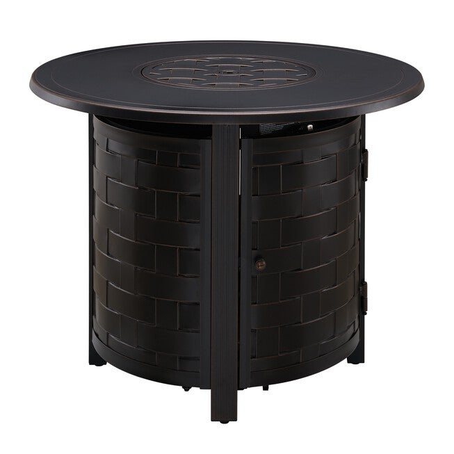Dylan 34 inches Round Aluminum LPG Fire Pit, , alternate image number 2