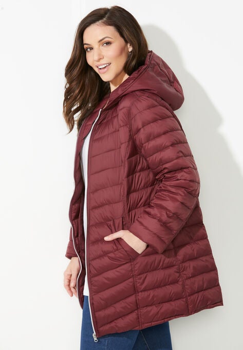 Packable Puffer Coat, , alternate image number null