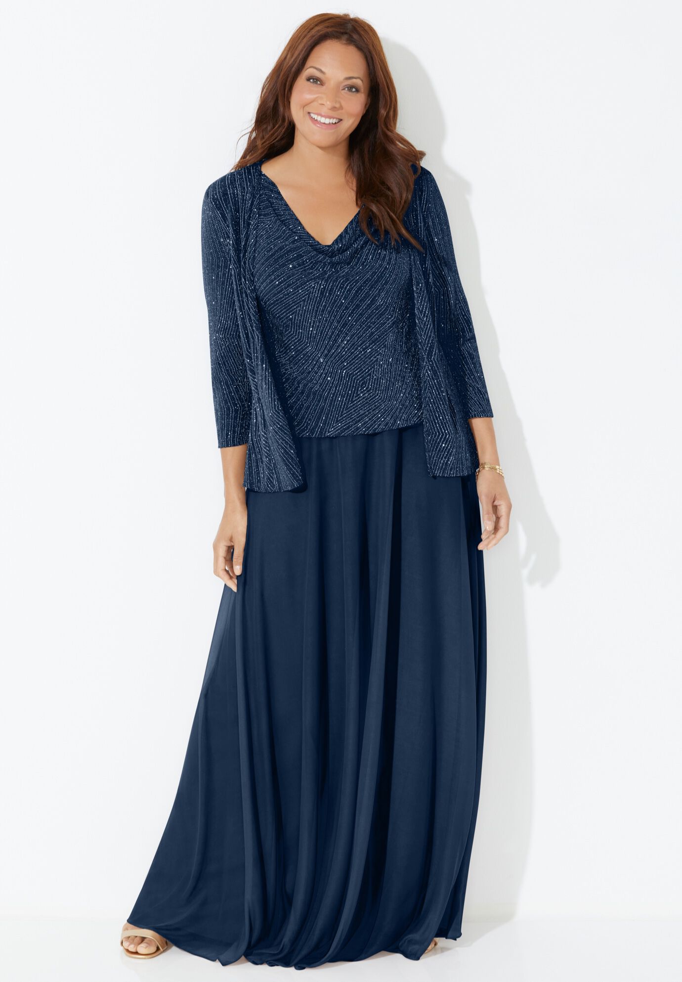 Plus size formal jacket dresses deals