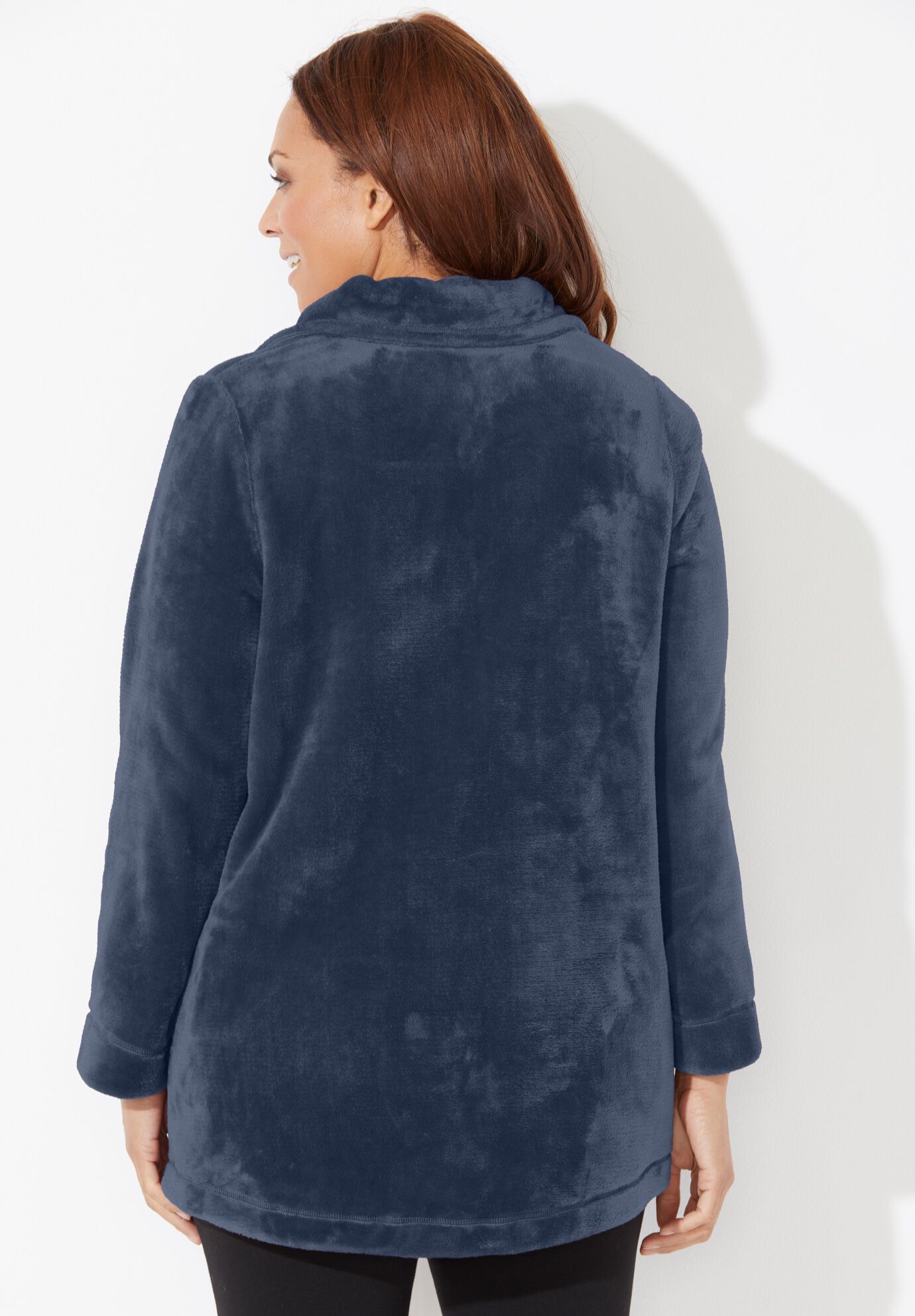Ultimate Plush Jacket, NAVY, on-hover image number 1