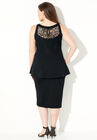 Curvy Collection Lace Peplum Tank, , on-hover image number null
