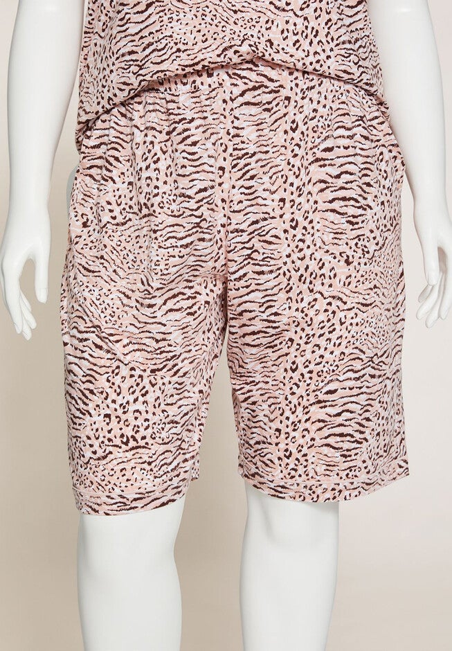 Animal Instinct Cotton Sleep Short, ANIMAL NEUTRAL, hi-res image number 0