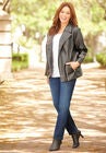 Faux Leather Moto Jacket, , alternate image number null