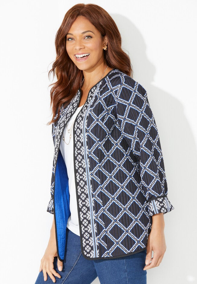 Reversible Channel Stitch Jacket, , alternate image number null