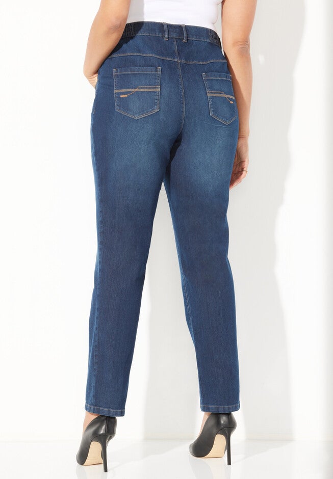 Right Fit® Moderately Curvy Modern Slim Leg Jean, , on-hover image number null