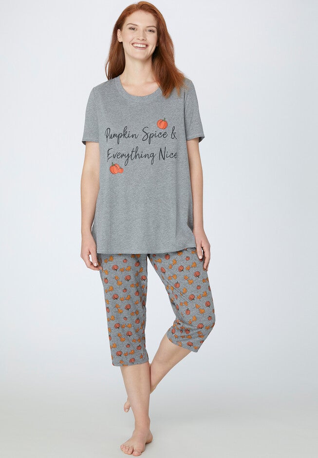 Pumpkin Spice Sleep Tee, , alternate image number null