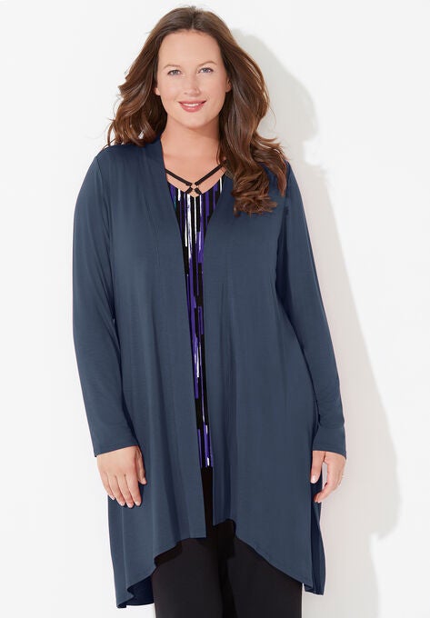 AnyWear Long Jacket, NAVY, hi-res image number null