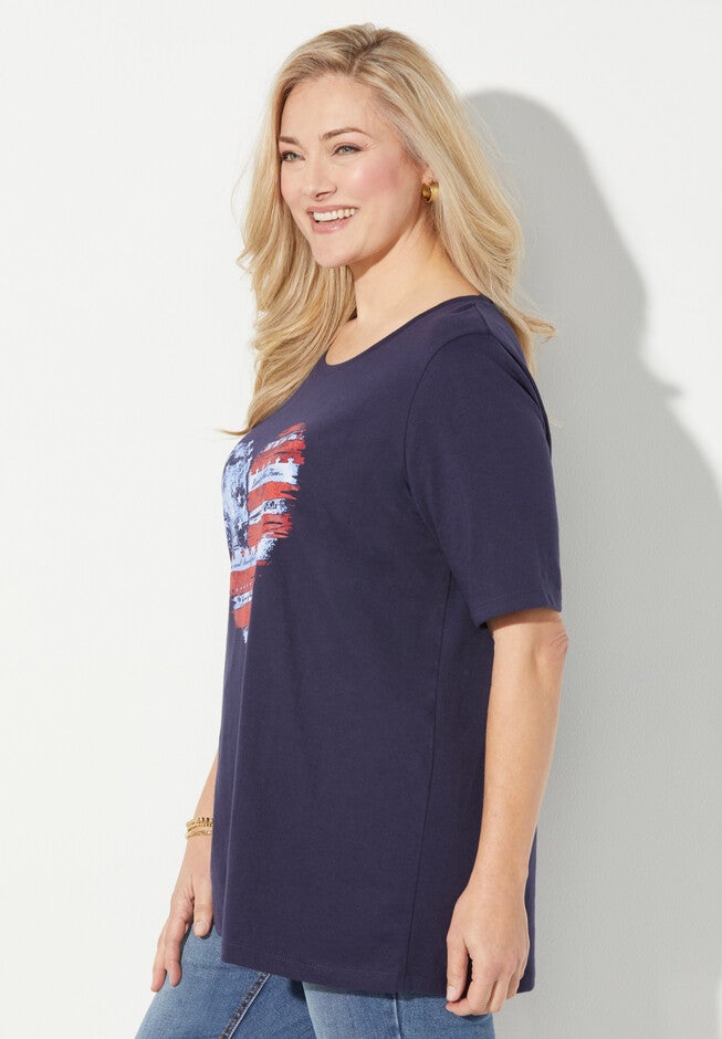 Saturday Scoopneck Tee, , alternate image number null