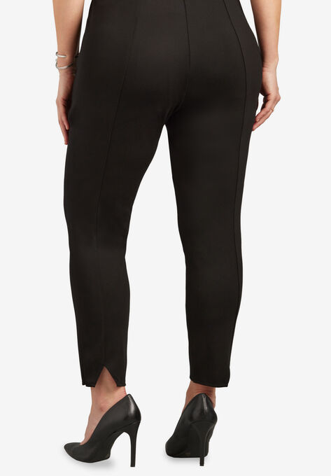 Curvy Collection Ponte Knit Ankle Pant, , on-hover image number null