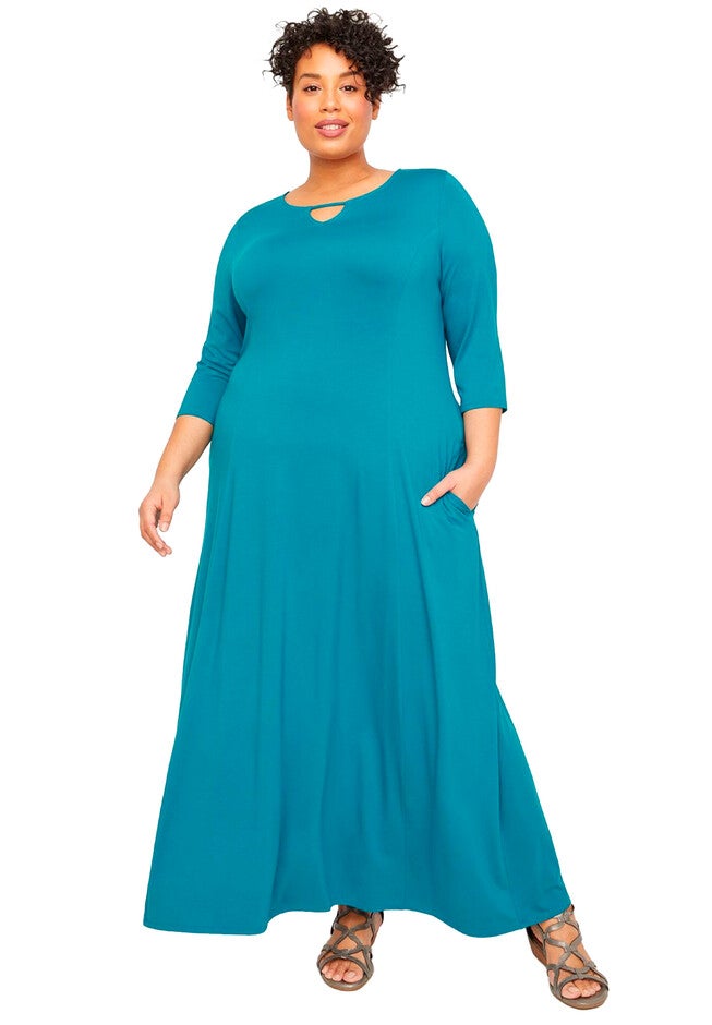 Free & Easy Maxi Dress (With Pockets), TURKISH TILE, hi-res image number null