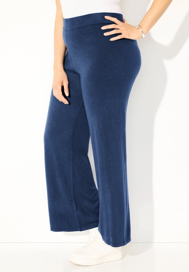 Cashmiracle™ Wide Leg Pant, NAVY, hi-res image number 0