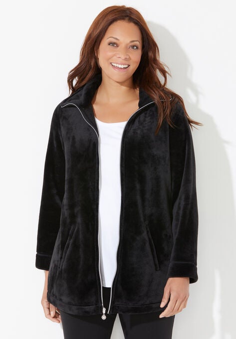 Ultimate Plush Jacket, BLACK, hi-res image number null