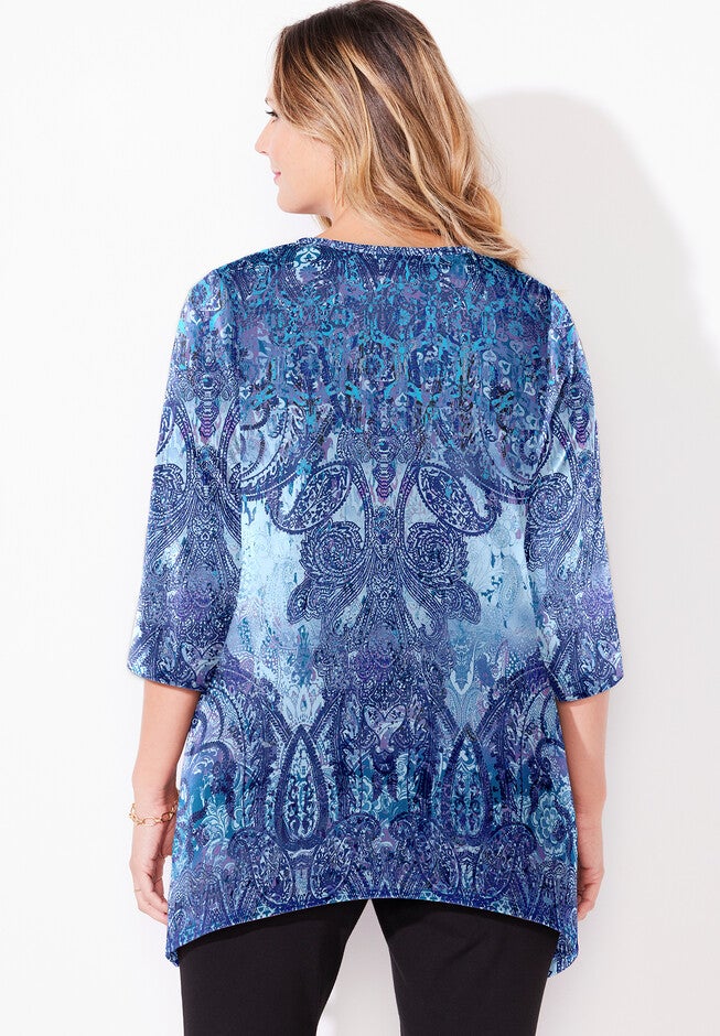 Panne Velvet Tunic, , on-hover image number null