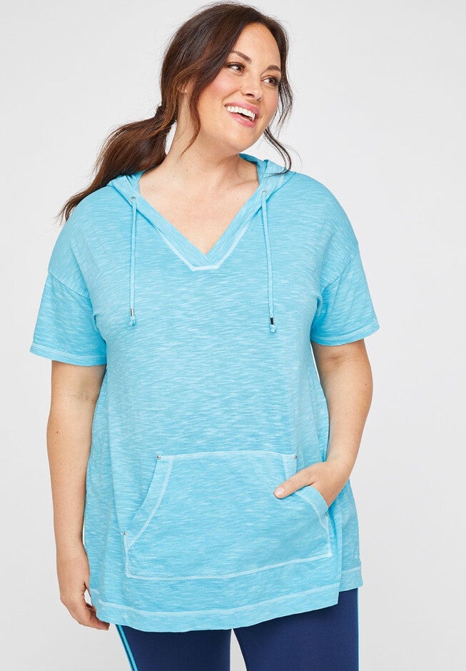 Riviera Hooded Tunic, BLUE, hi-res image number null