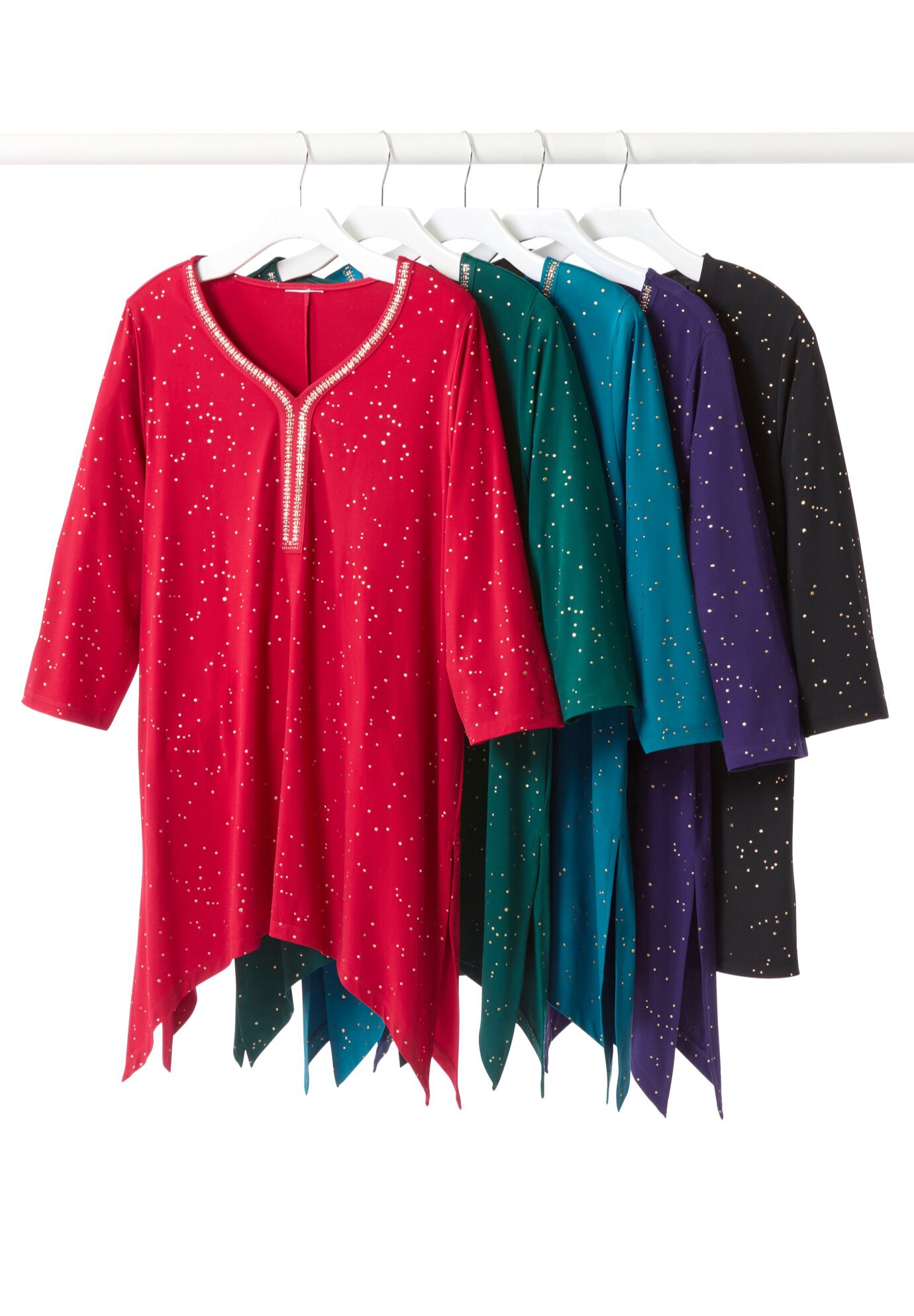 Metallic Dot SharkBite Top, , alternate image number 2