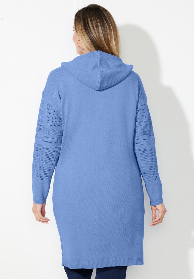 Liz&Me® Hooded Sweater Coat, , on-hover image number 1