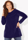 Chenille Pullover Tunic Sweater, DEEP GRAPE, hi-res image number null