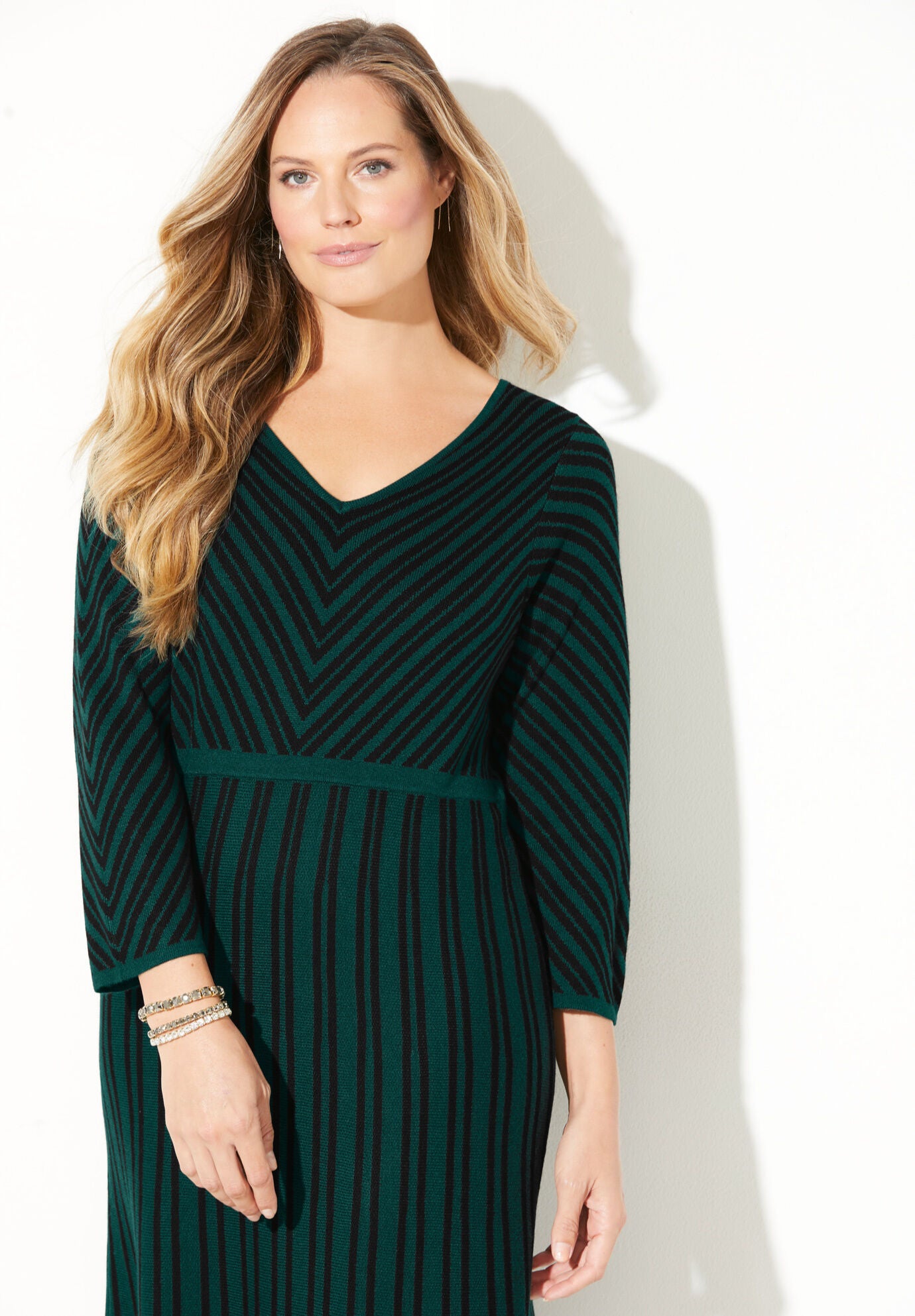 Fit N&rsquo; Flare Sweater Dress, , alternate image number 2