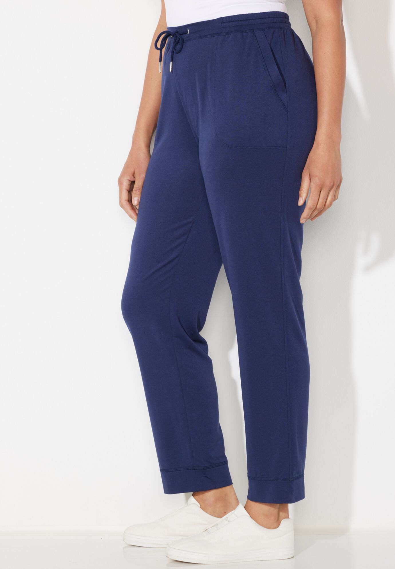 Cloud Knit French Terry Jogger Sweatpant, NAVY, alternate image number 2