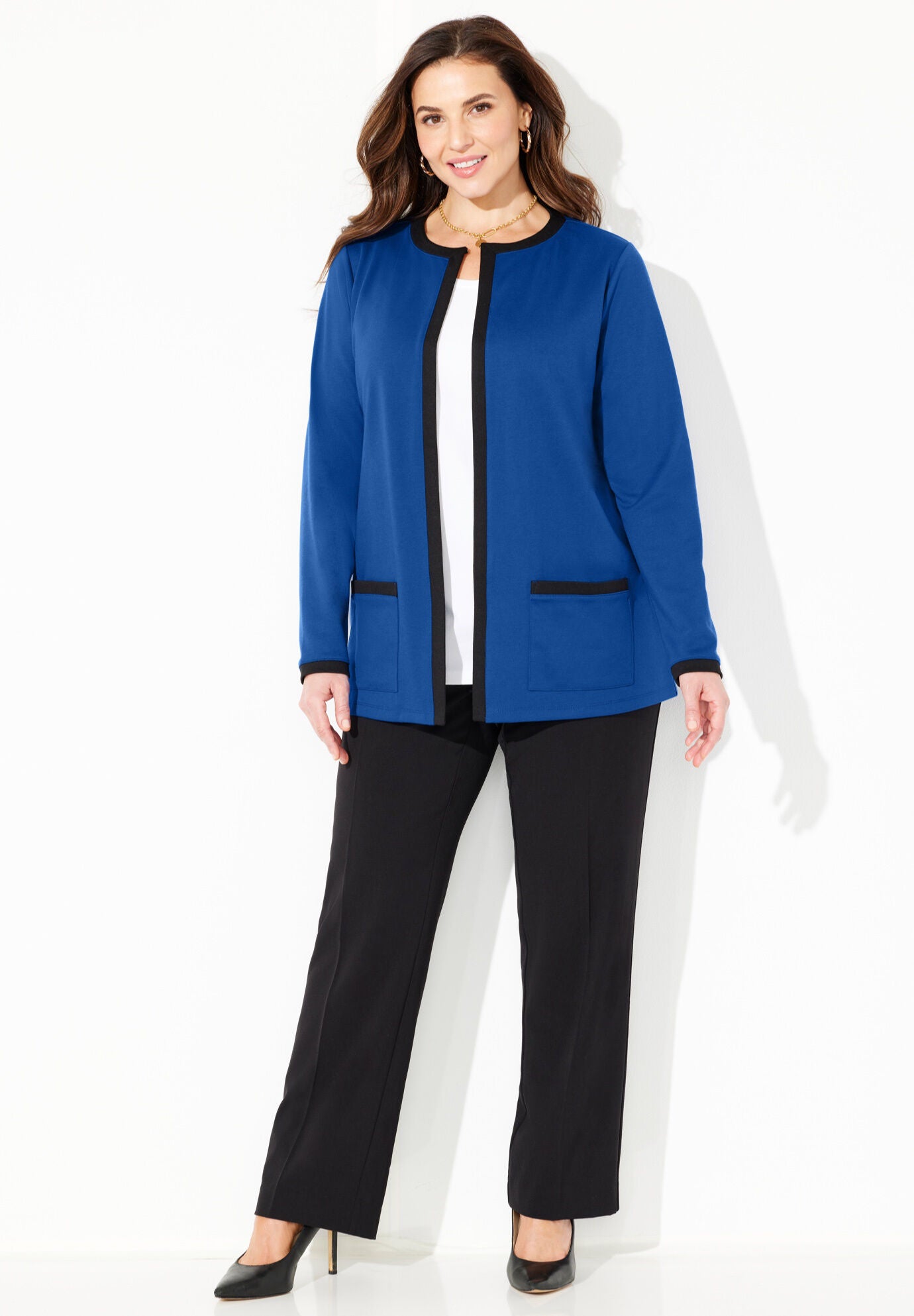 Ponte Jewel Neck Blazer, , alternate image number 3