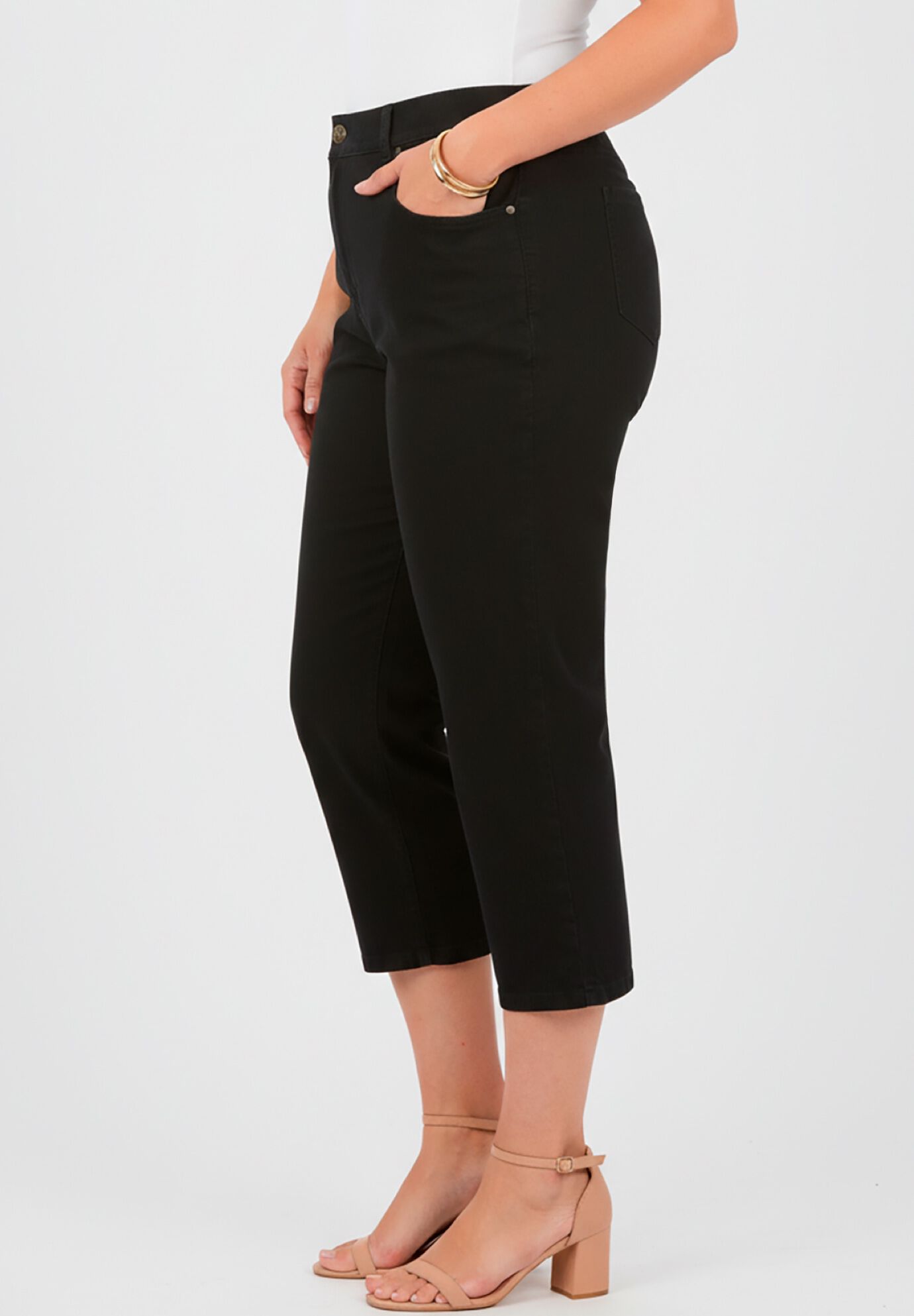 Right Fit&reg; Curvy Jean Capri, , alternate image number 2