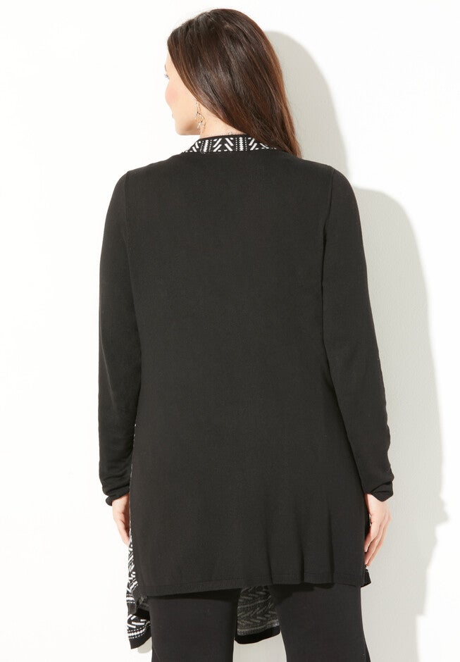 Jacquard Cardigan, , on-hover image number null