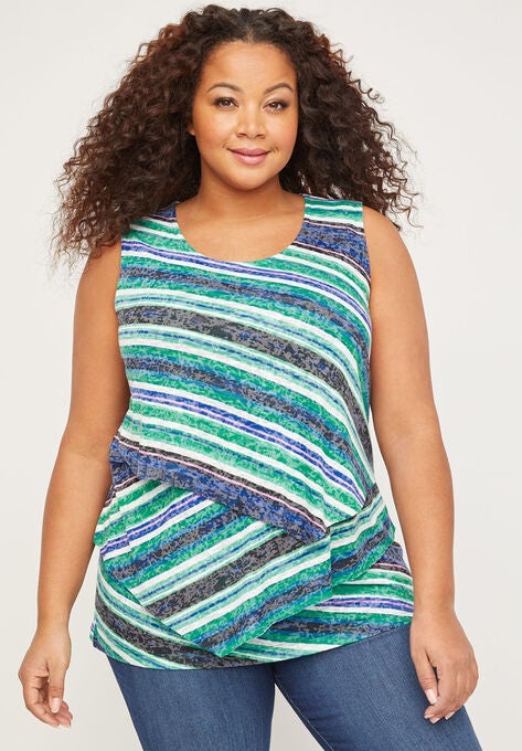Cascade Bliss Tank, STRIPE PRINT, hi-res image number null