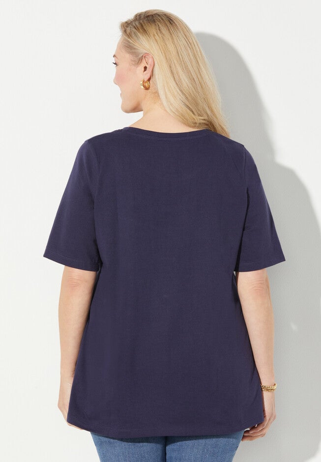 Saturday Scoopneck Tee, , on-hover image number null