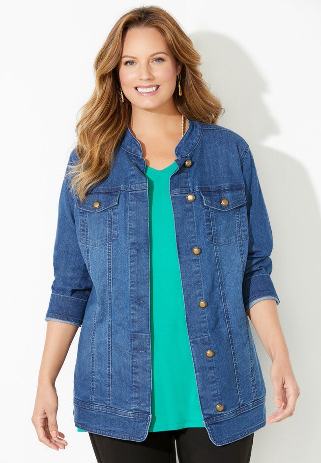Liz&Me® Denim Jacket, HERITAGE WASH, hi-res image number null