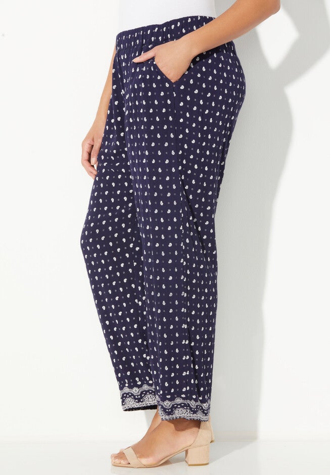 Gauze Ankle Pant, , alternate image number null