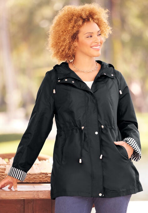 Liz&Me® Anorak Raincoat, BLACK, hi-res image number null
