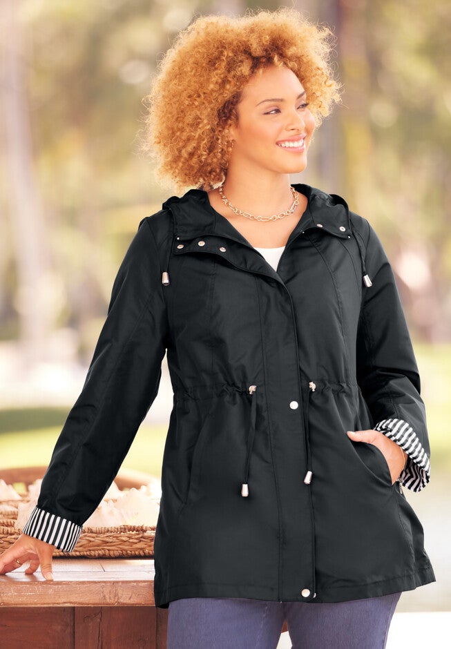 Liz&Me® Anorak Raincoat, BLACK, hi-res image number 0