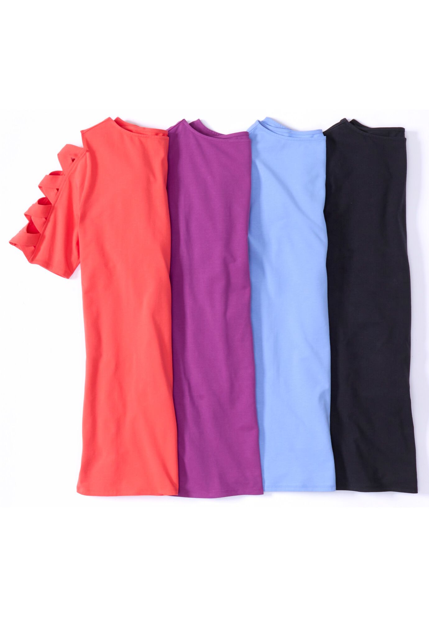 Suprema&reg; Crisscross Elbow Sleeve Tee, , alternate image number 3