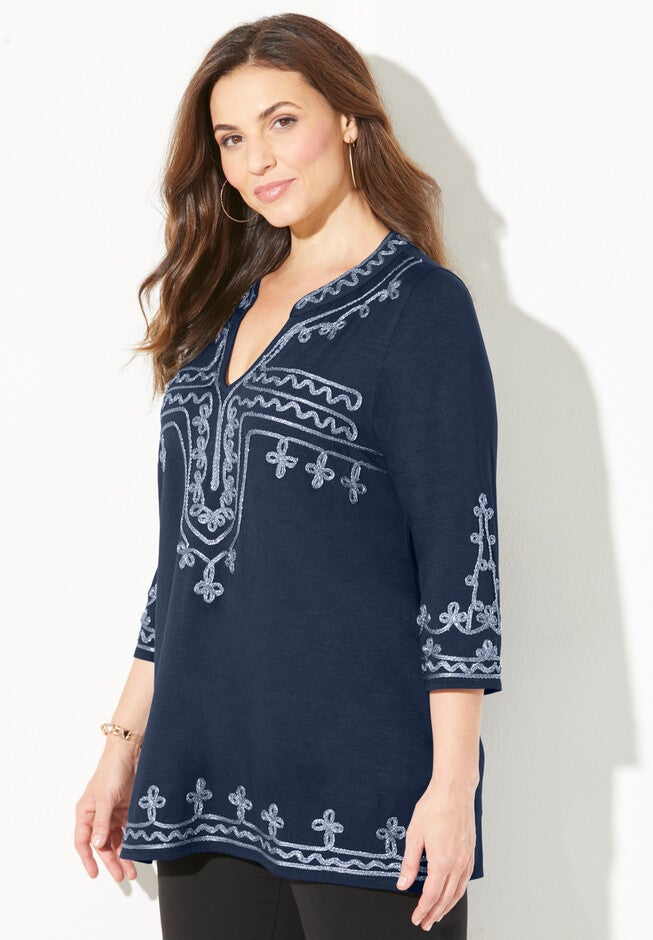 Embroidered Tunic, , alternate image number 2