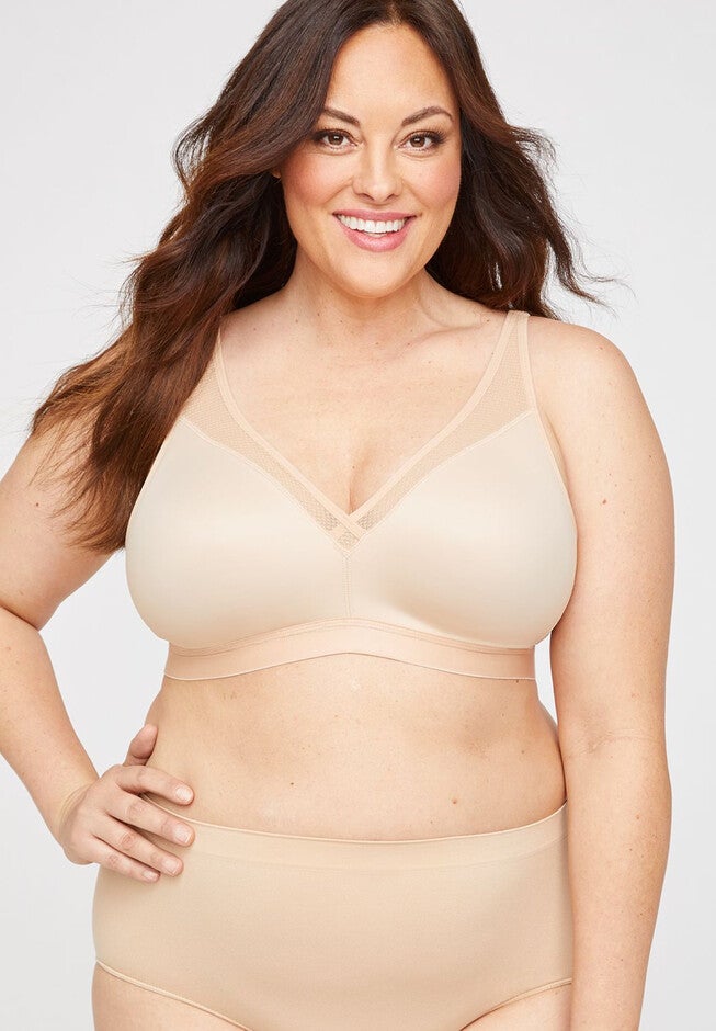 Simply Cool No-Wire Bra, TOASTED ALMOND, hi-res image number 0