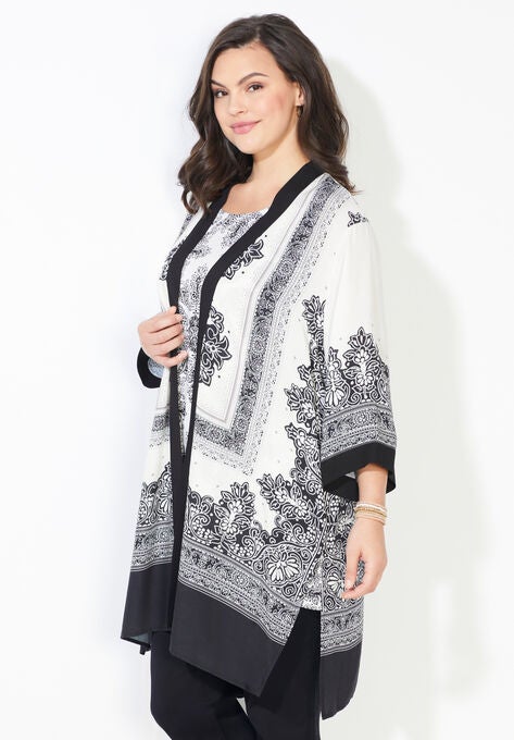 Alfresco Long Kimono, , alternate image number null