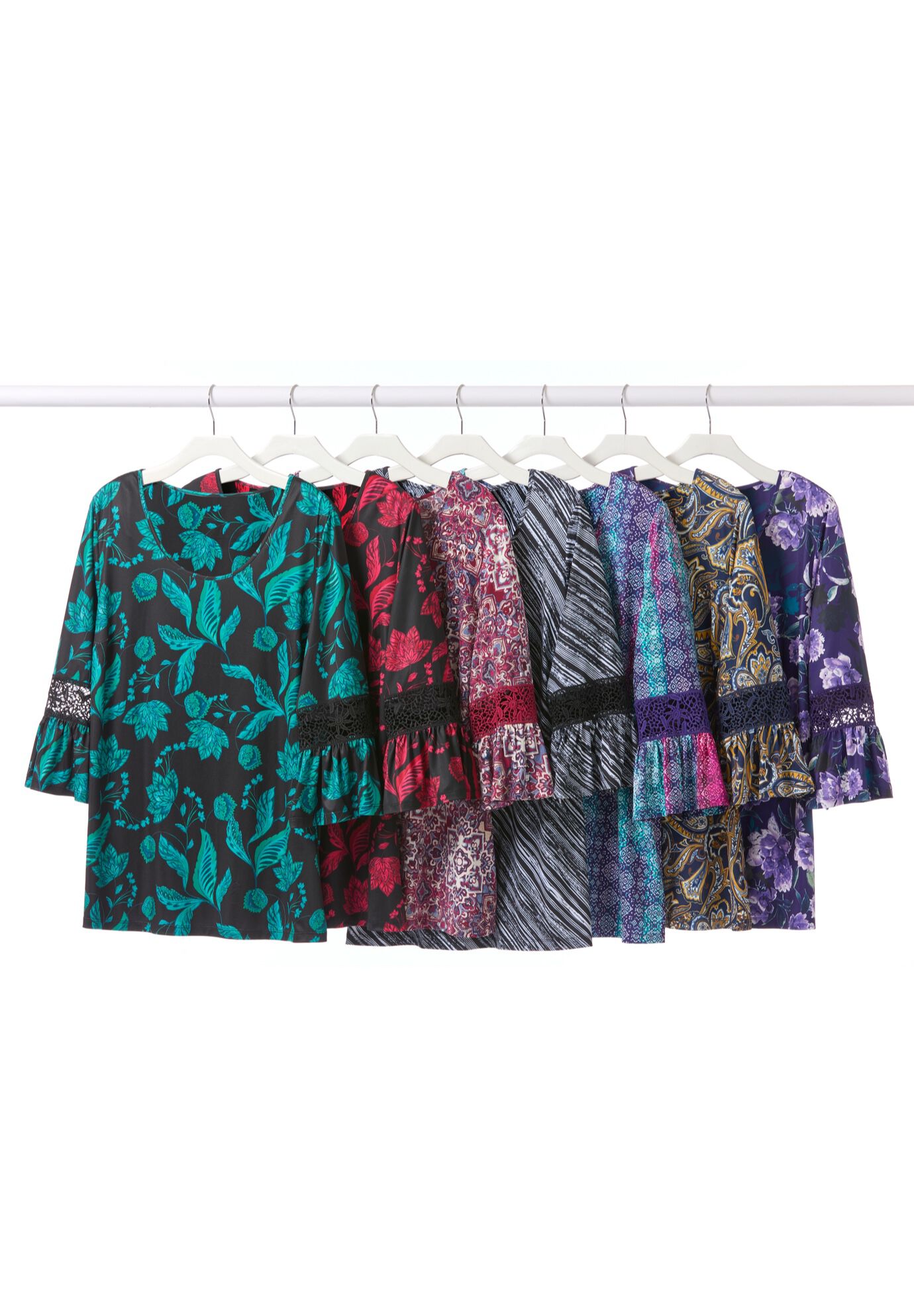 Dream Drape Bella Crochet Trim Top, , alternate image number 2