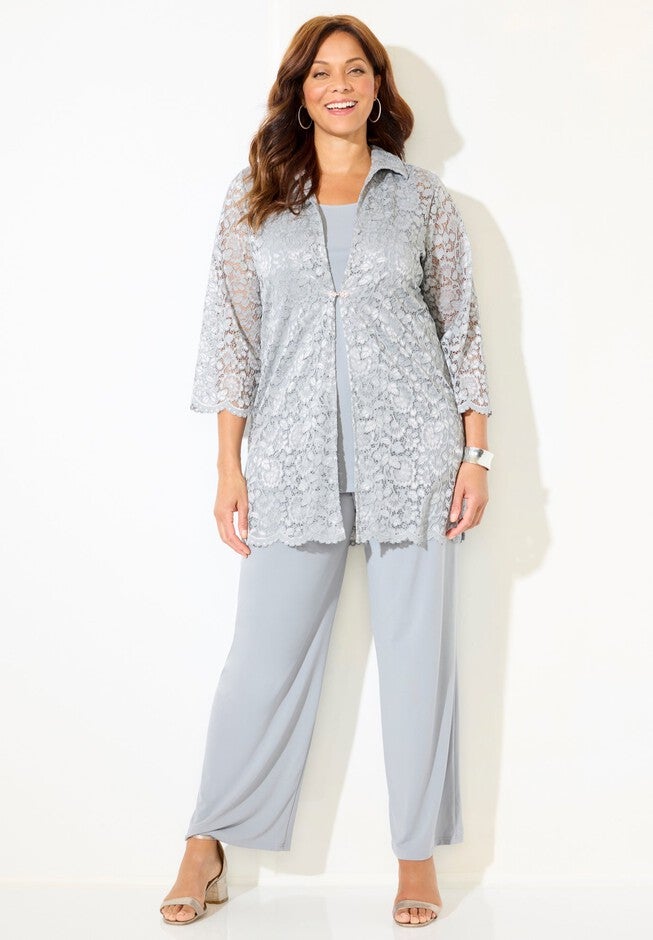 Lace Pynt 3-Piece Lace Pant Set | OneStopPlus