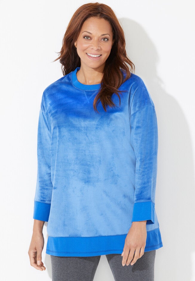 Active Fleece Tunic, FRENCH BLUE, hi-res image number null
