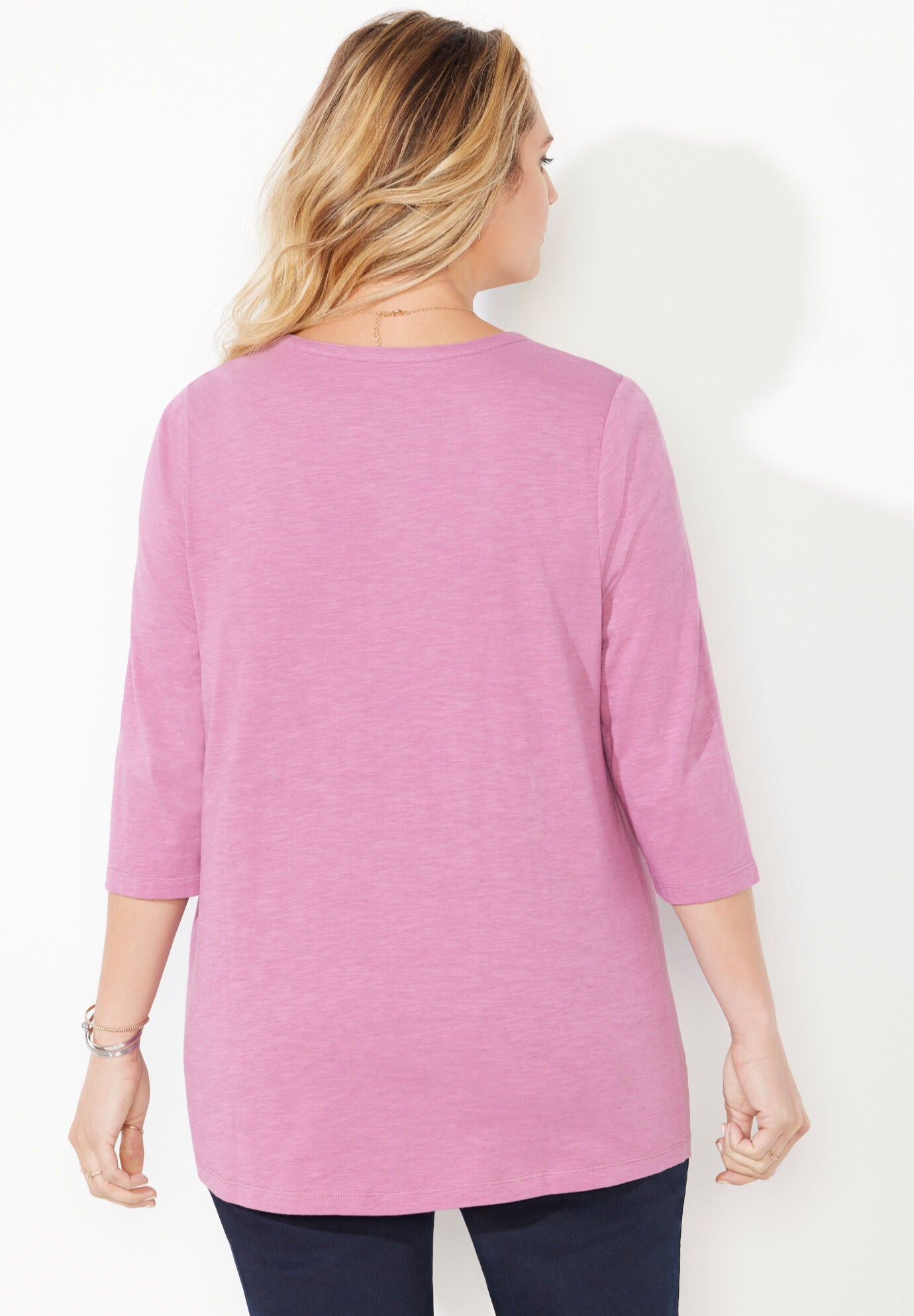 Free Spirit Henley Tee, , on-hover image number 1