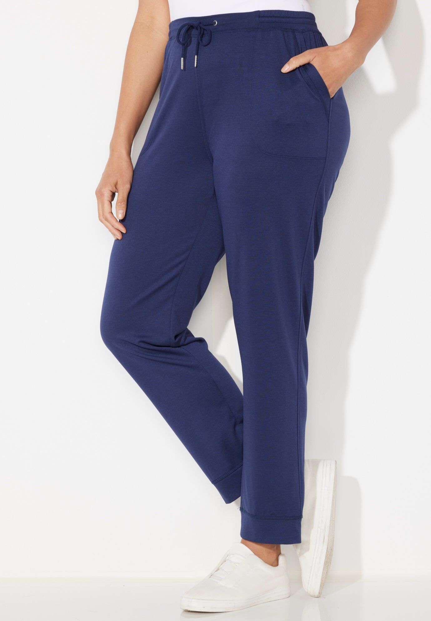 Cloud Knit French Terry Jogger Sweatpant, NAVY, hi-res image number 0