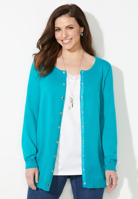The Timeless Cardigan, WATERFALL, hi-res image number null