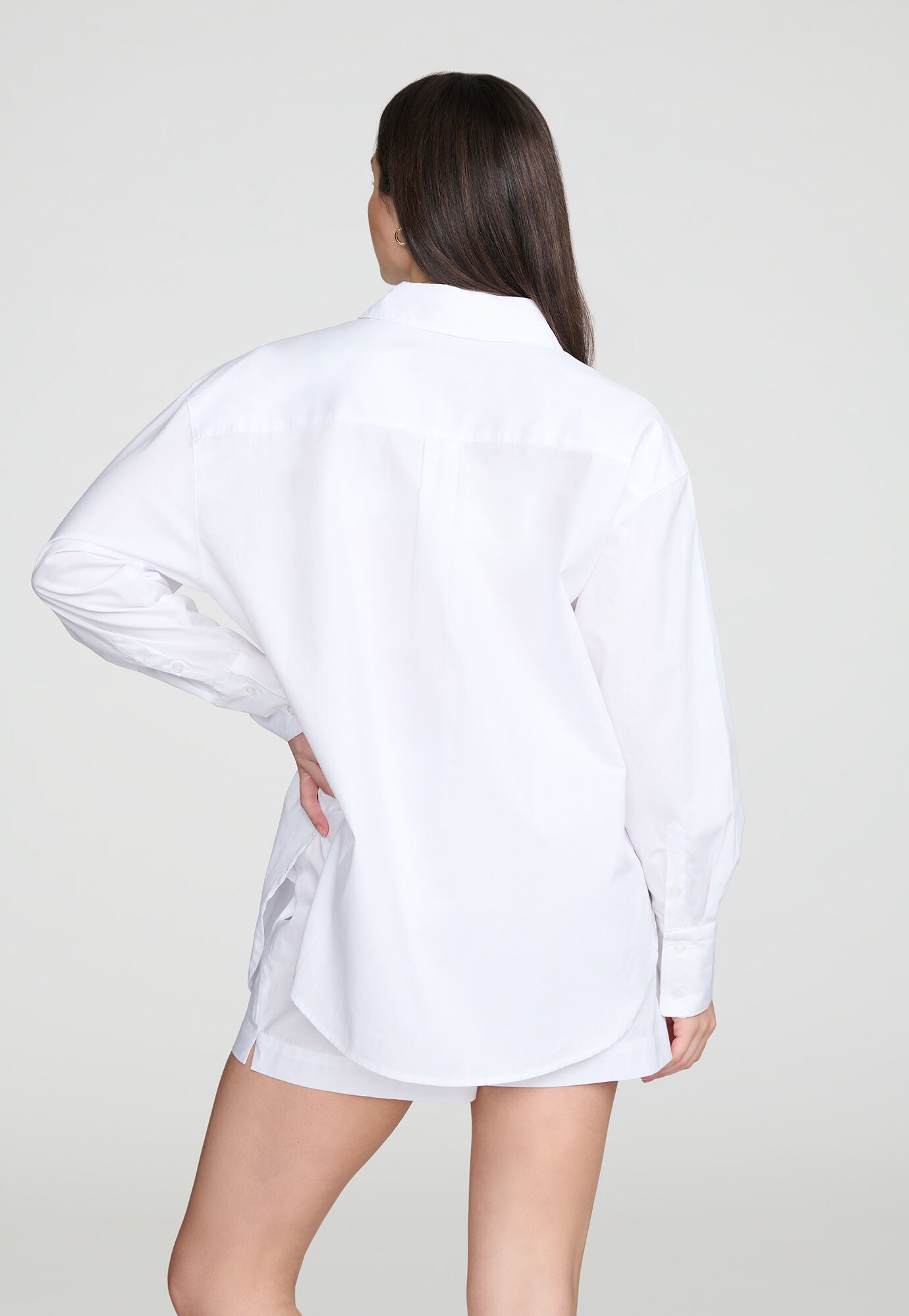 The Oversized Shirt- Cotton, SALT, alternate image number 3