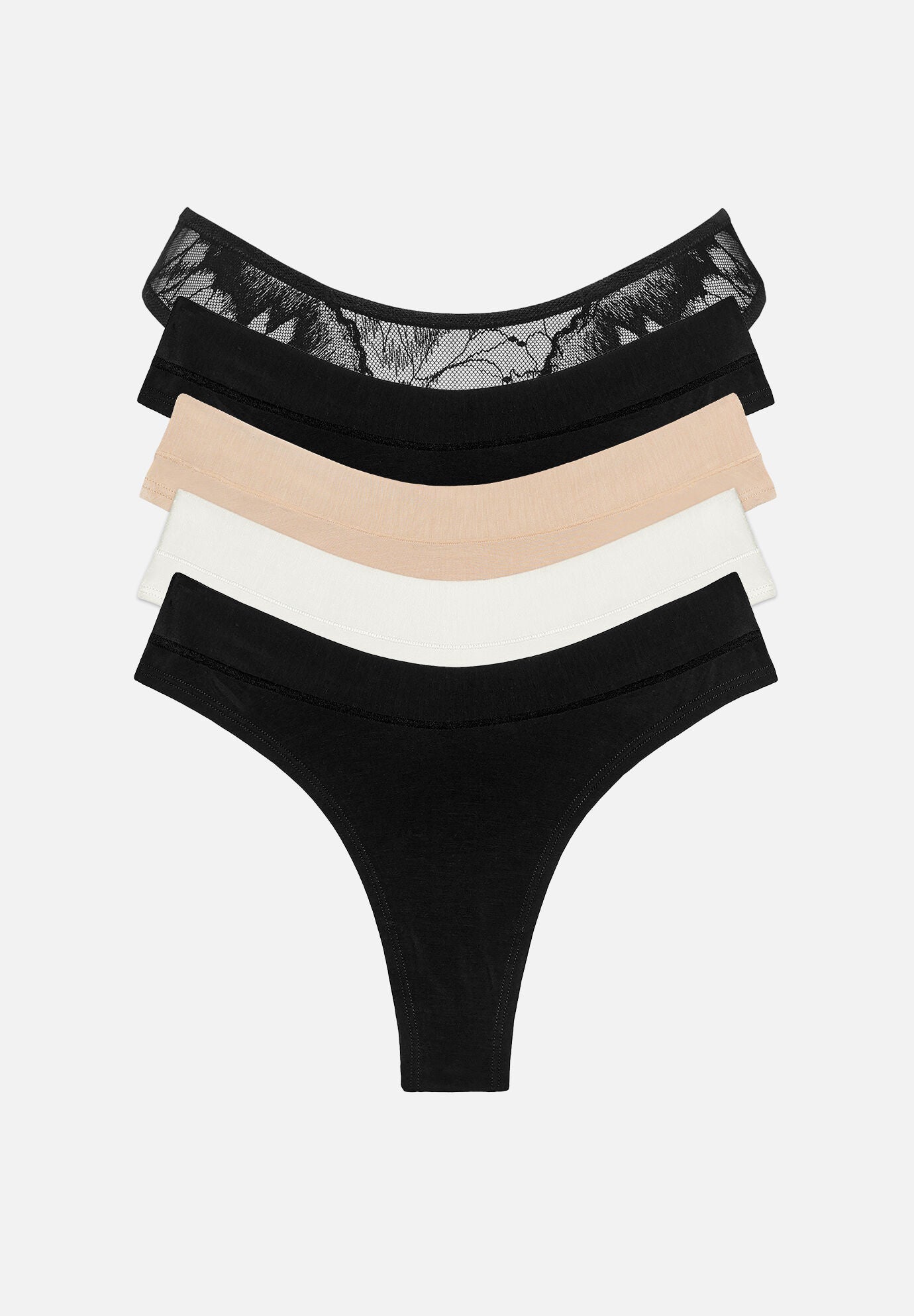 The Thong- Floral Lace, , alternate image number 12